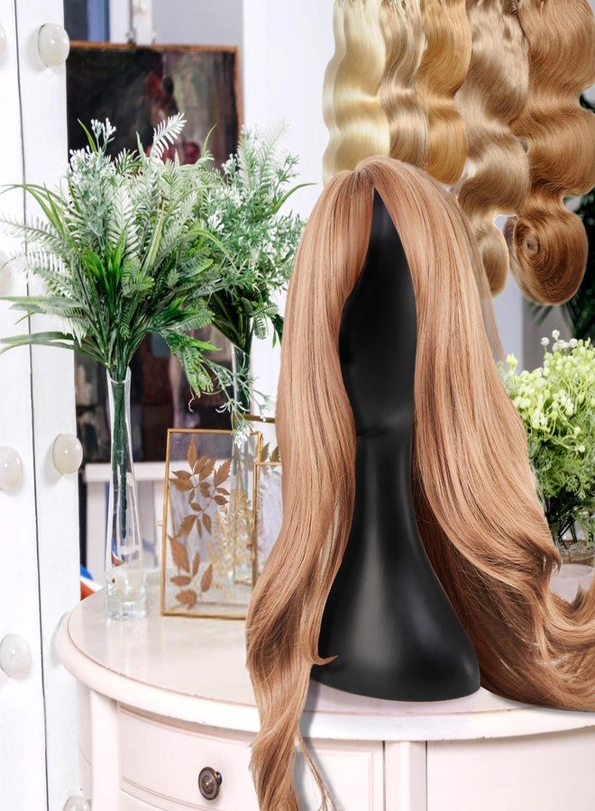 Acshio Professional Plastic Mannequin Head, 16 Inch Model Wig Head Stand with Neck for Women Men, Styling Making Display Holder with Jack for Hat, Mask, Headdress, Necklace, Black - Image 5